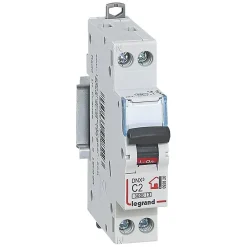 Legrand Disjoncteur Phase + neutre 2A