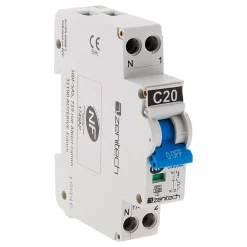 Zenitech Disjoncteur PH/N 20A cumulus + chauffe-eau