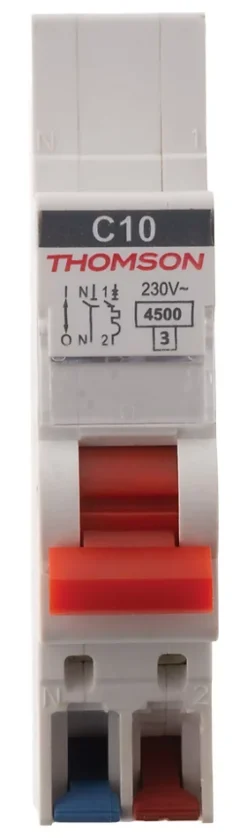 Thomson Disjoncteur 1P+N bornes auto 10A Easy Connect