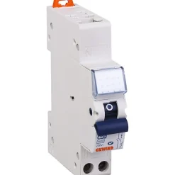 Gewiss Disjoncteur Et Coupe-Circuit-Disjoncteur 1 P+N C2 - 4,5 KA courbe C - 32 A - 1 module - Connexion auto / vis - Fixmatic -