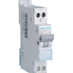 Hager Disjoncteur 1P+N 3kA C-32A connexion SanVis 1 Module - - MFS732