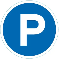 Chapuis Panneau De Signalisation-Disque de signalisation "Parking" Ø28