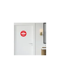 Thirard Disque de signalisation Propriété privée, polystyrène rigide adhésif, diamètre 180mm -