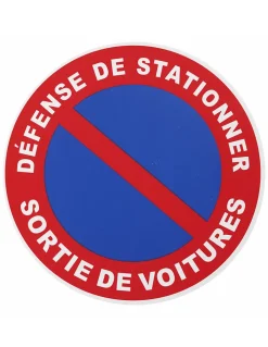 Thirard Panneau De Signalisation-Disque de signalisation Sortie de voiture, polystyrène rigide adhésif, diamètre 180mm -