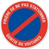 Chapuis Panneau De Signalisation-Disque de signalisation "Sortie de voiture"