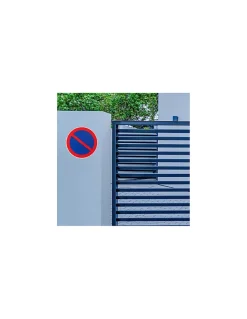 Thirard Panneau De Signalisation-Disque de signalisation Stationnement interdit, polystyrène rigide adhésif, diamètre 180mm -