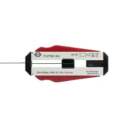 V33 Pince À Dénuder-Dénudeur de fil C.K T3756 0,20 mm pour fils PVC et PTFE, lame en acier trempé