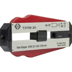 V33 Pince À Dénuder-Dénudeur de fil C.K T3756 0,20 mm pour fils PVC et PTFE, lame en acier trempé