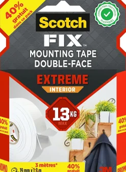 Scotch Double face extreme intérieur 19mm 3m 13kg