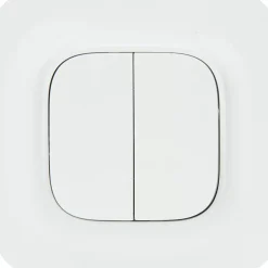 Jacobsen Double interrupteur Kennet blanc complet