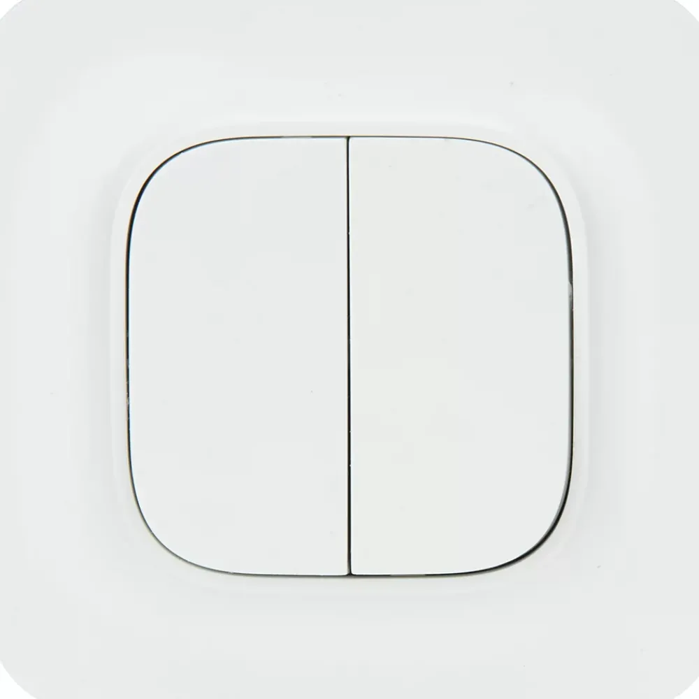 Jacobsen Double interrupteur Kennet blanc complet