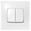 Legrand Double interrupteur ou va-et-vient Neptune 0 913 21 coloris blanc 10 A