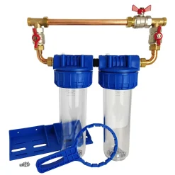 Toodo Filtre Anti Calcaire-Double Porte Filtre à Eau Bypass 9