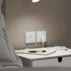 Jacobsen Prise Encastrable-Double prise avec terre Kennet blanc complet