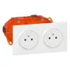 Legrand Double prise 2 pôles + terre Dooxie