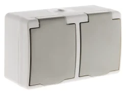 Zenitech Boite D'Encastrement-Double prise 2P+T étanche IP54 -