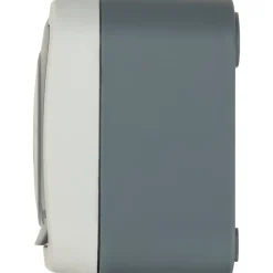Jacobsen Prise Étanche-Double prise étanche en saillie gris complet