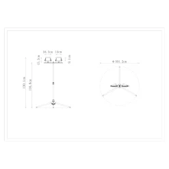Double projecteurs de travail filaire sur trépied 20W