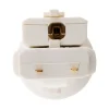 Zenitech Douille Électrique-Douille avec Fiche DCL 6A 250V B22 - Blanc -