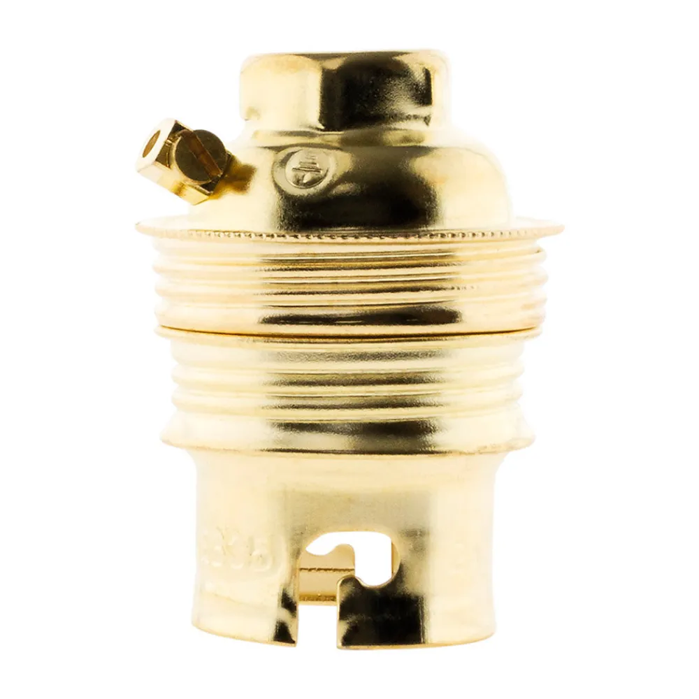 Zenitech Douille B22 acier laitonné double bague -