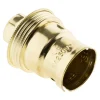 Zenitech Douille À Baïonnette B22. 150 W. Coloris Or Acier Laitonné 1 Bague