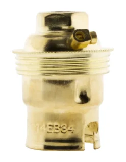 Zenitech Douille À Baïonnette B22. 150 W. Coloris Or Acier Laitonné 1 Bague