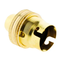 Zenitech Douille Électrique-Douille B22 laiton bague borne de terre - double -