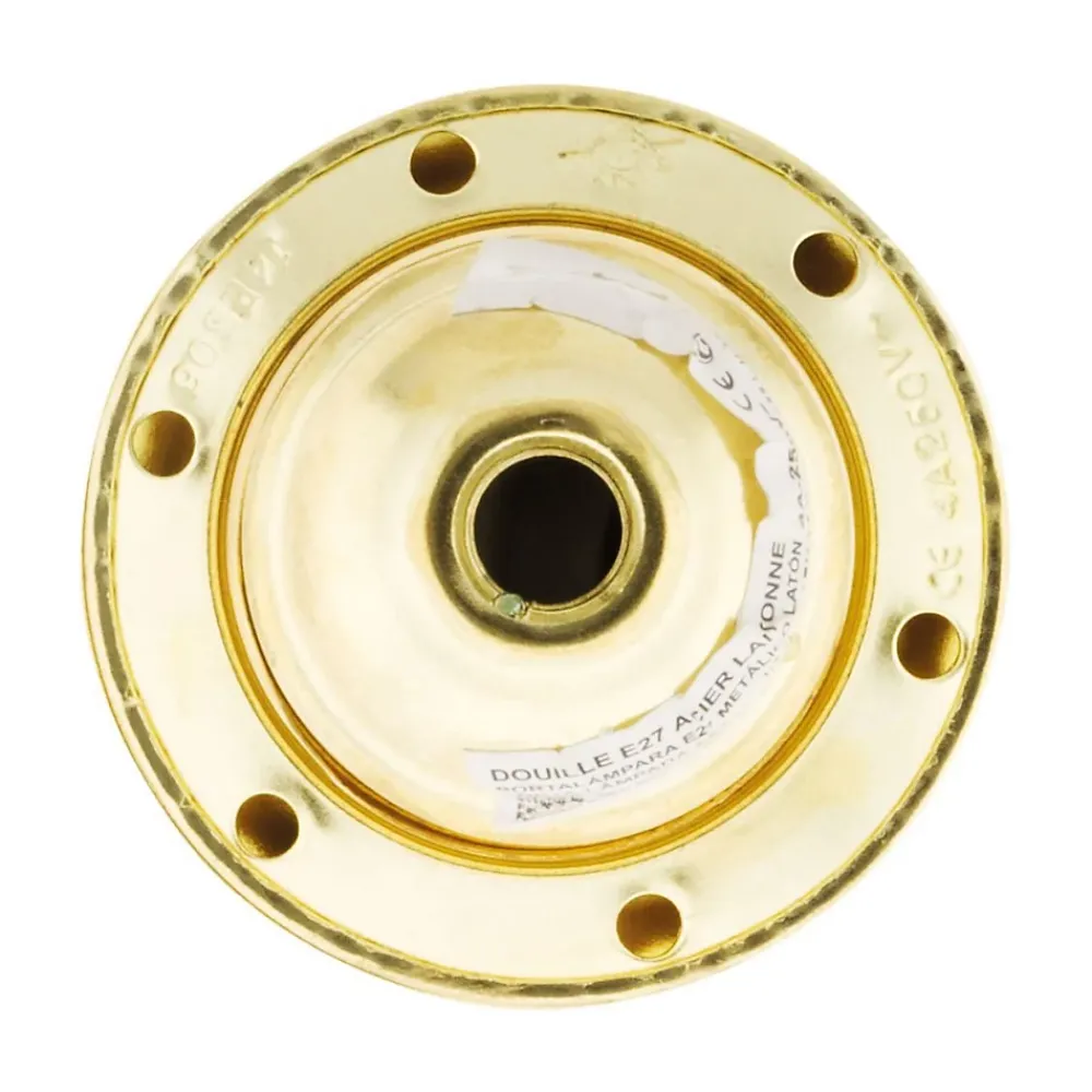 Zenitech Douille Électrique-Douille E27 acier laitonné