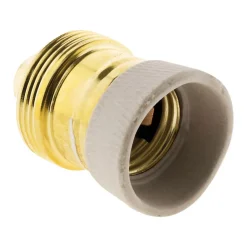 Zenitech Douille Électrique-Douille E27 en laiton avec collerette porcelaine -