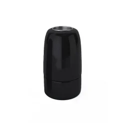 Lnd Douille Électrique-Douille E14 en Porcelaine Noire Vintage Élégance Rétro pour Illuminer Votre Intérieur