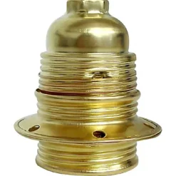 Diall Douille E27 laiton fileté double bague