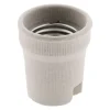 Zenitech Douille E27 porcelaine à vis - Blanc -