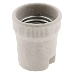 Zenitech Douille E27 porcelaine à vis - Blanc -