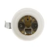 Zenitech Douille Électrique-Douille E27 résine avec patte équerre - Blanc -