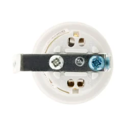 Zenitech Douille Électrique-Douille E27 résine avec patte équerre - Blanc -