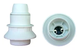 Diall Douille E14 semi fileté + bague blanc