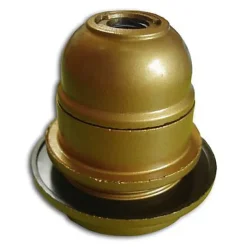 Diall Douille Électrique-Douille E27 semi fileté + bague or