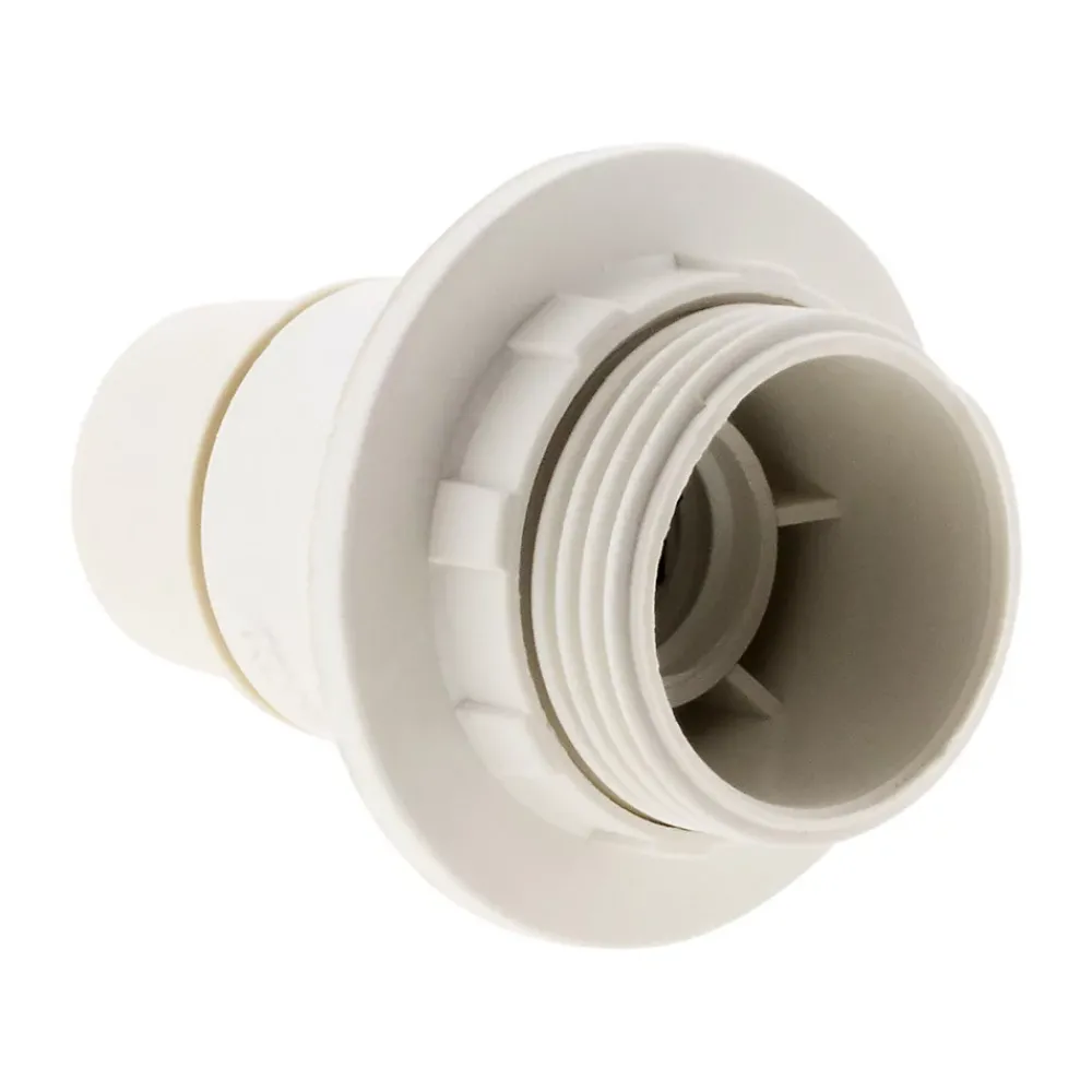 Zenitech Douille Électrique-Douille E14 simple bague - Blanc -