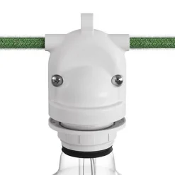 Lnd Douille Électrique-Douille E27 étanche IP65 à double sortie pour guirlande d'extérieur
