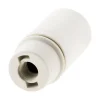 Zenitech Douille lisse sans bague E14 - Blanc -