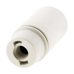 Zenitech Douille lisse sans bague E14 - Blanc -