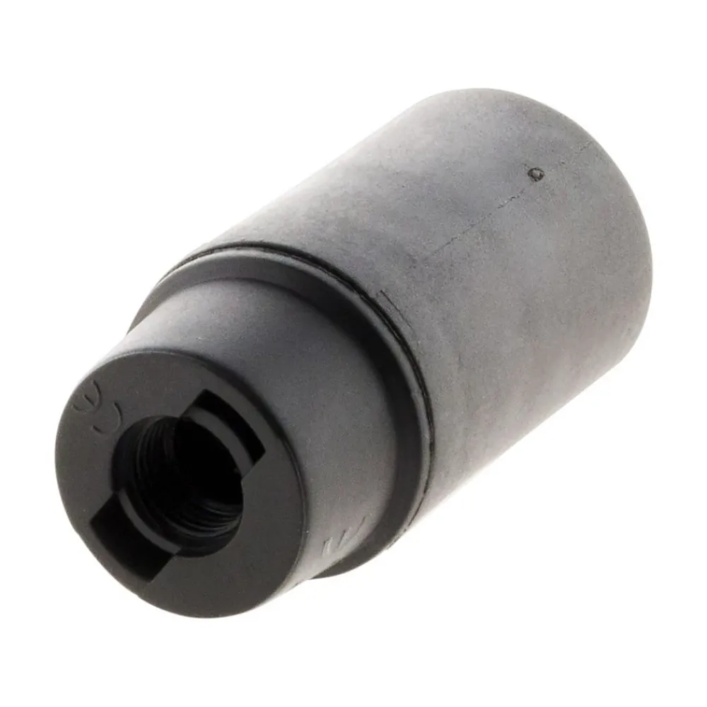 Zenitech Douille lisse sans bague E14 - Noir -