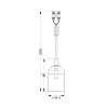 Velamp Fixation Et Raccordement Du Câble-Douille pré-assemblée avec câble d'alimentation et bornier. E27. Câble de 16 cm. Noir