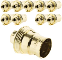Zenitech 10 Douilles B22 Acier laitonné