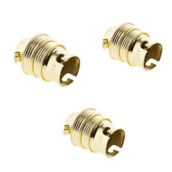 Zenitech Douille Électrique-3 douilles B22 acier laitonné