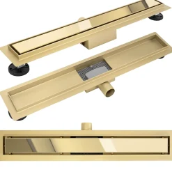 Rea Evacuation De Douche-Drain Linéaire Neox 800 Gold