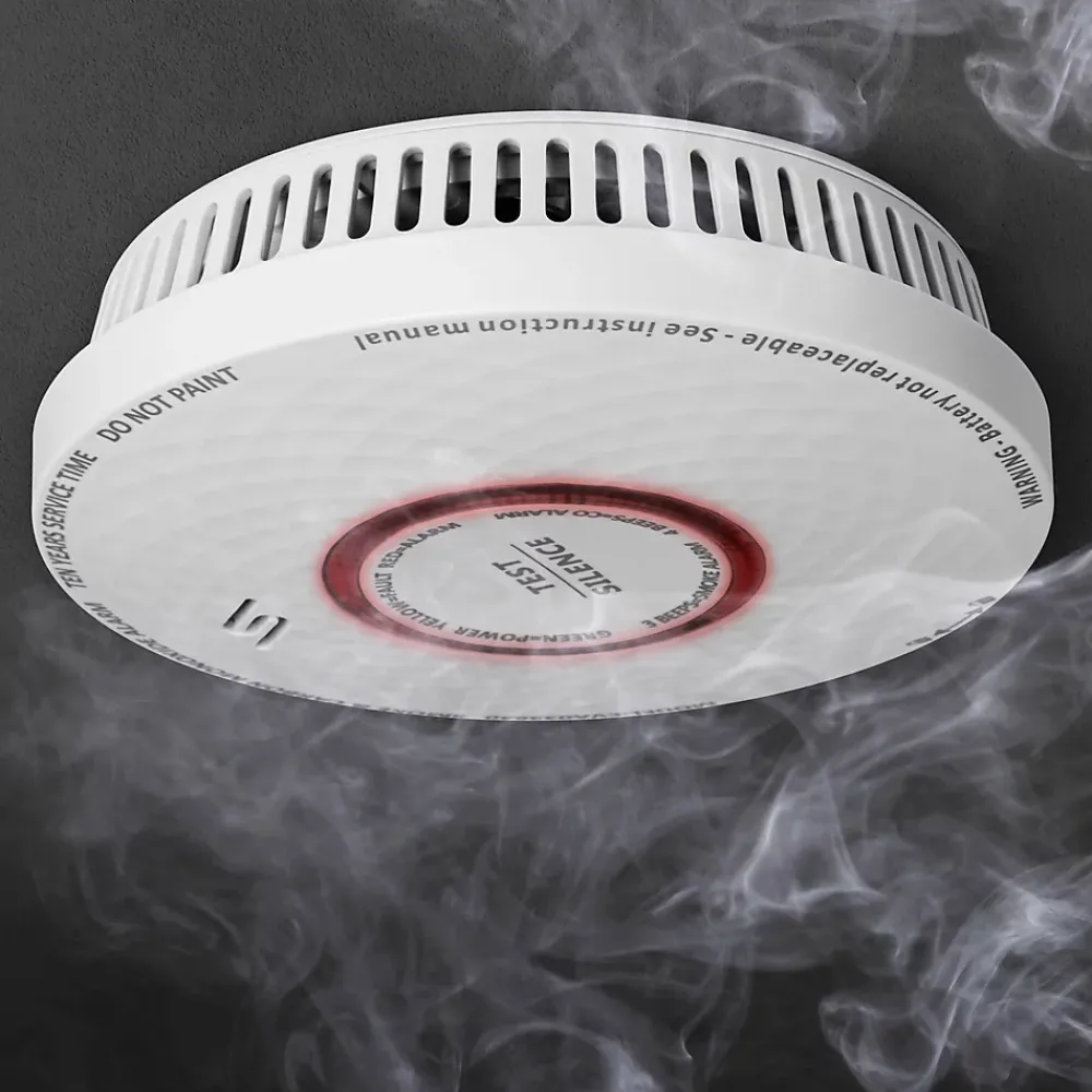 Détecteur combiné de fumée et de monoxyde de carbone Evacuate