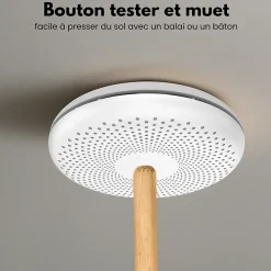 Aroha Détecteur De Monoxyde De Carbone Et Gaz-Détecteur de fumée et de monoxyde de carbone Safety Pro - Batterie 10 ans - Alarme incendie et CO - 5 pièces