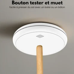 Aroha Détecteur De Monoxyde De Carbone Et Gaz|Détecteur De Fumée, Gaz Et Protection Incendie-Détecteur de fumée et de monoxyde de carbone Safety Pro Sleep Line - Batterie 10 ans - Alarme incendie et de CO - 3 pièces