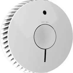 FireAngel Détecteur de fumée FA-6115-INT à piles, capteur optique, alarme 85 dB, livré avec 2 piles AA et fixations.